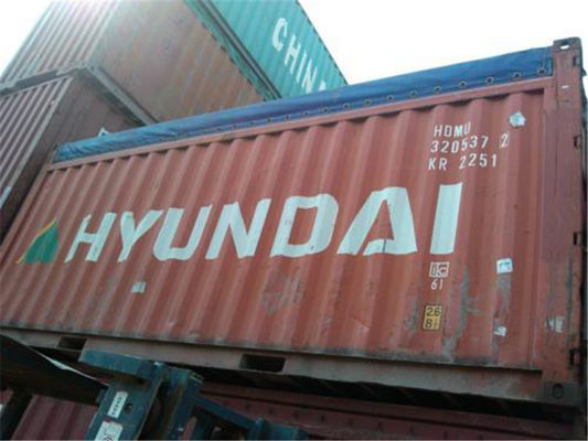 China Rode Tweede Hand 20ft Open Container voor Maritiem en Vervoer over land leverancier