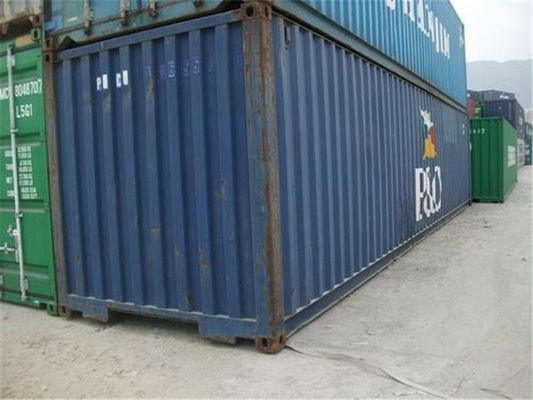 China De blauwe Gebruikte Metaal het Verschepen Containers Internationale Normen drogen Ladingscontainer leverancier