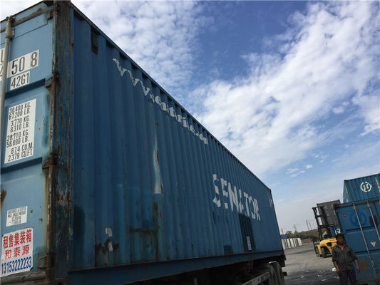 China Blauw 20 ' 2de Hand Verschepende Containers/de Containers van het Tweede Handstaal leverancier