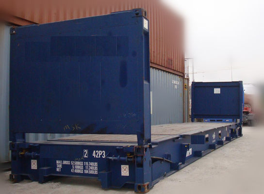 China Tweede Hand 20ft Vlakke Rekcontainer/Gebruikte Overzeese Dooscontainers voor Verkoop leverancier