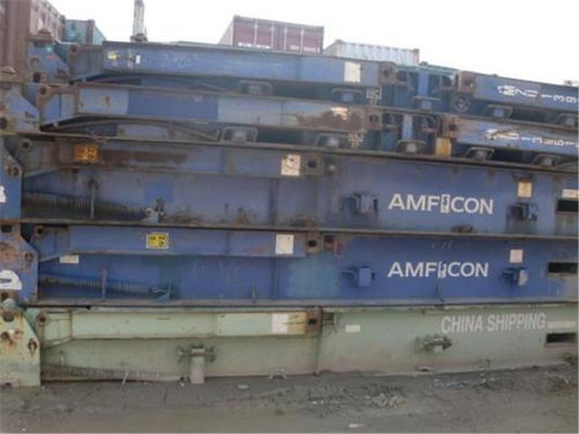 China De internationale Normen gebruikten de Vlakke Container van de het Staal Droge Lading van Rekcontainers 20gp leverancier