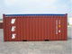 Rode Tweede Hand 20ft Open Container voor Maritiem en Vervoer over land leverancier